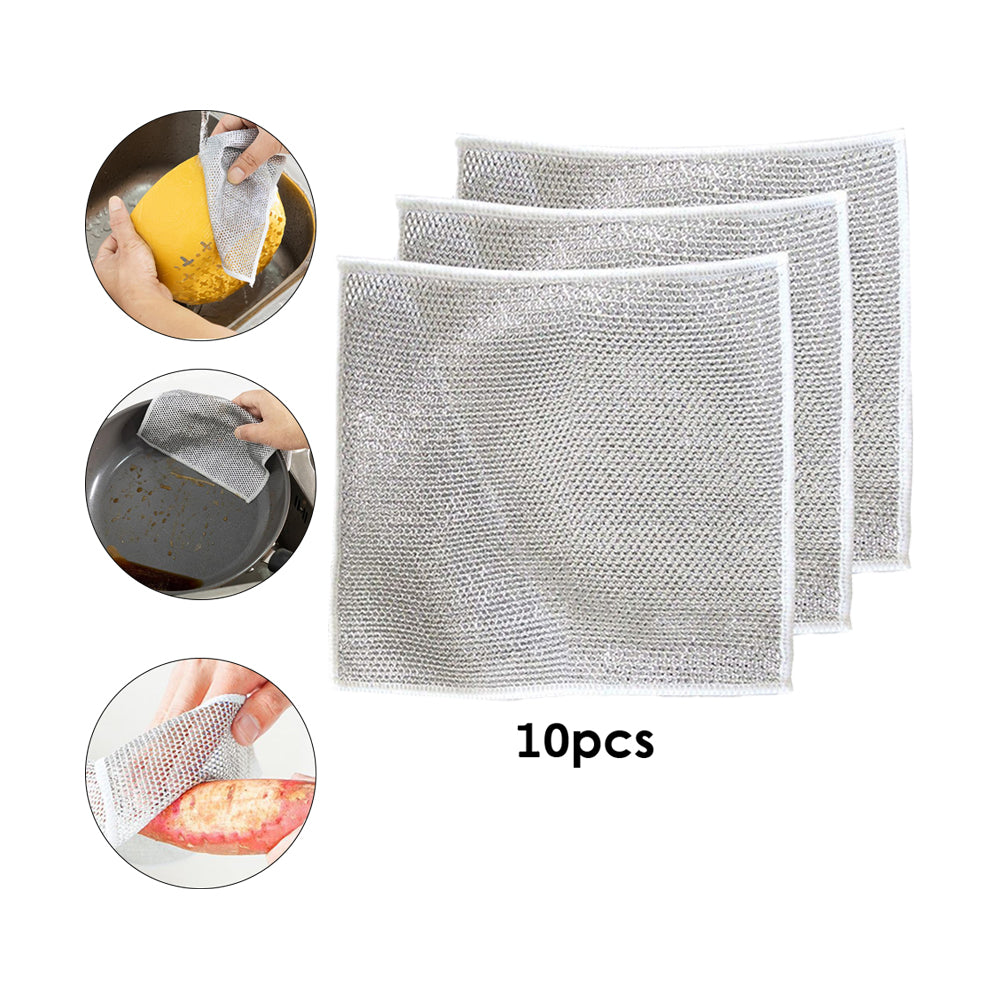 10Pcs Imitation Wire Dishwashing Cloth