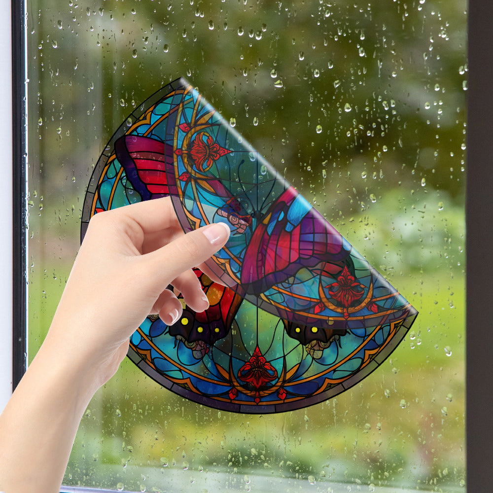 4Pcs Static Cling Window Sticker Glass Mirror Art Decal