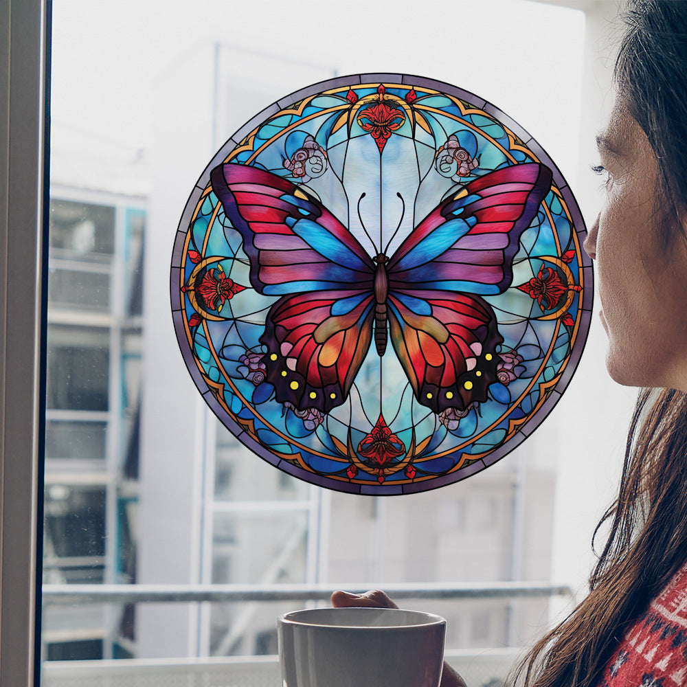 4Pcs Static Cling Window Sticker Glass Mirror Art Decal
