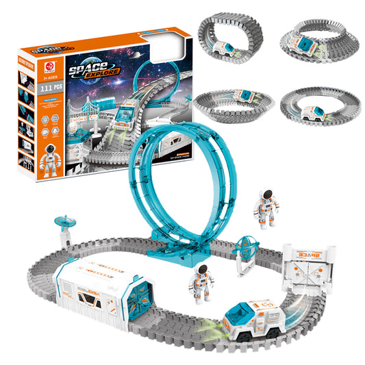 Spaceman Railway Space Track Toy Electric Car Tracks Space Rail Toys