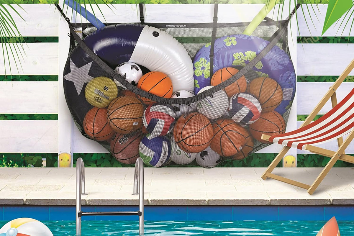 Pool Floats Storage Bag Swimming Pool Organizer Large Capacity Heavy Duty