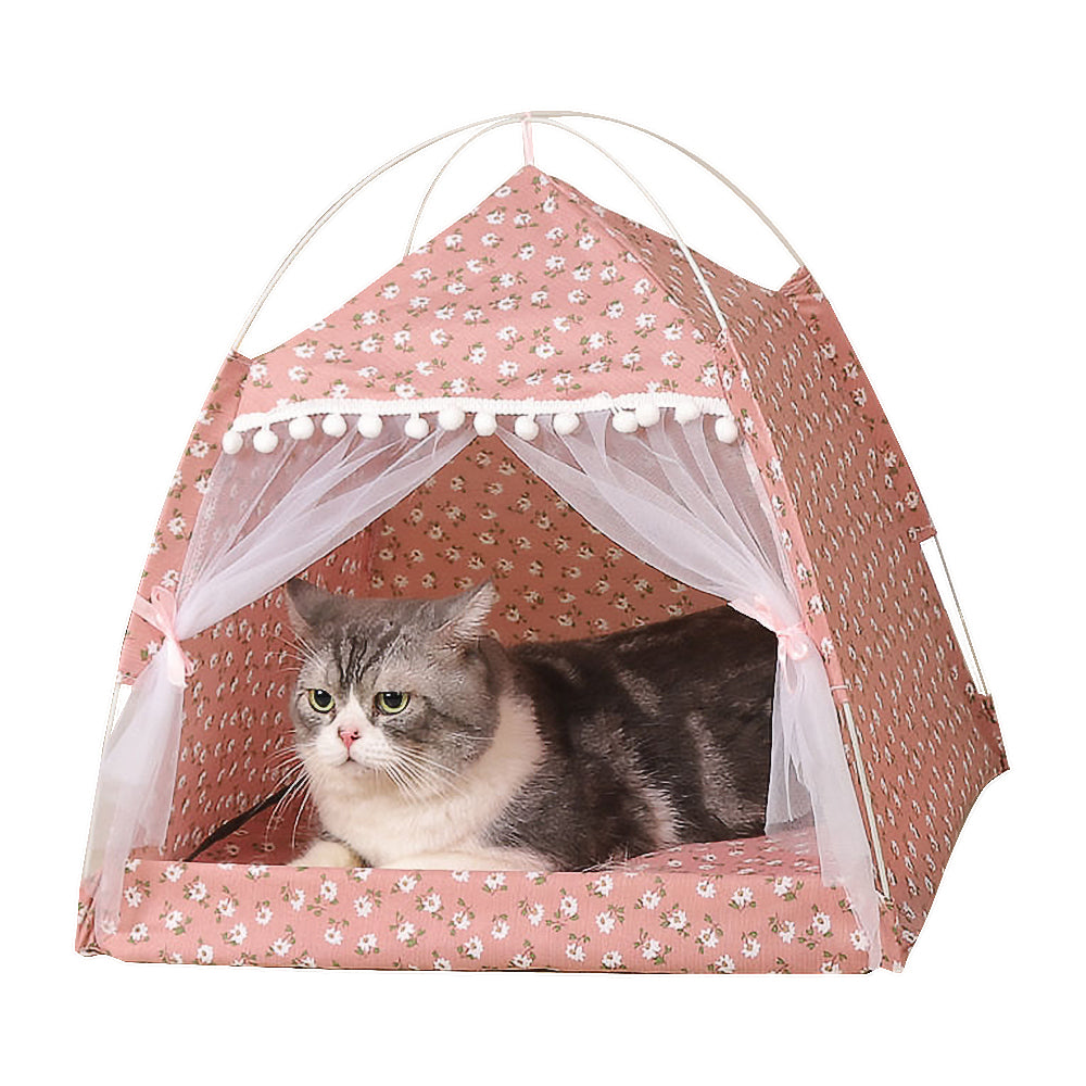 Portable Cat Tents Cat House Foldable Cat Dog Nest for Small Pets