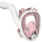 Adults Full Face Snorkel Mask Side Snorkel Mask Panoramic View Snorkeling Gear