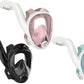 Adults Full Face Snorkel Mask Side Snorkel Mask Panoramic View Snorkeling Gear