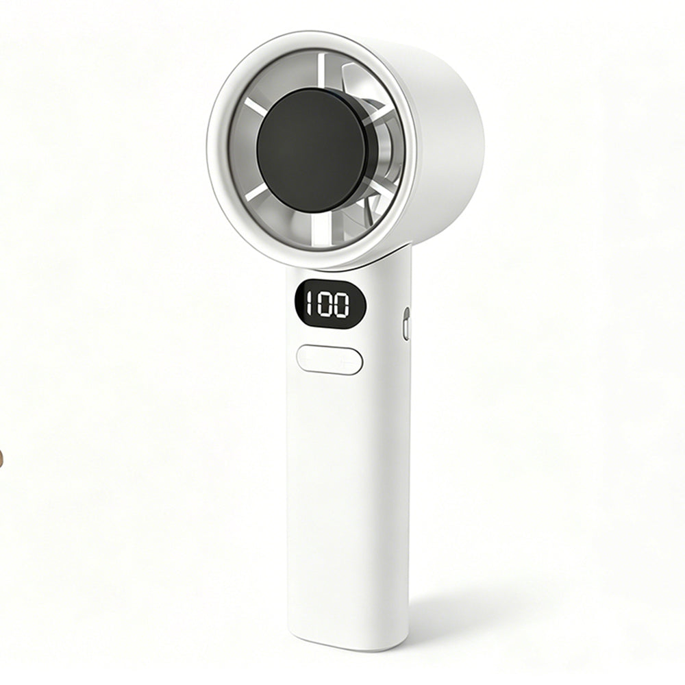 Handheld Fan Digital Display USB Rechargeable Fan with 120 Speeds
