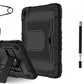 1pc Shockproof Tablet Case with Kickstand Shoulder Strap for Samsung Tablet and 2pcs Dual Tip Stylus Pens