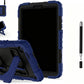 1pc Shockproof Tablet Case with Kickstand Shoulder Strap for Samsung Tablet and 2pcs Dual Tip Stylus Pens