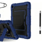 1pc Shockproof Tablet Case with Kickstand Shoulder Strap for Samsung Tablet and 2pcs Dual Tip Stylus Pens
