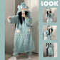 Adults Oversized Fleece Pyjama Set Hooded Dressing Gown Trousers Winter Nightwear