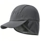 Fleece Lined Winter Earflap Hat with Ponytail Hole Windproof Thermal Baseball Cap