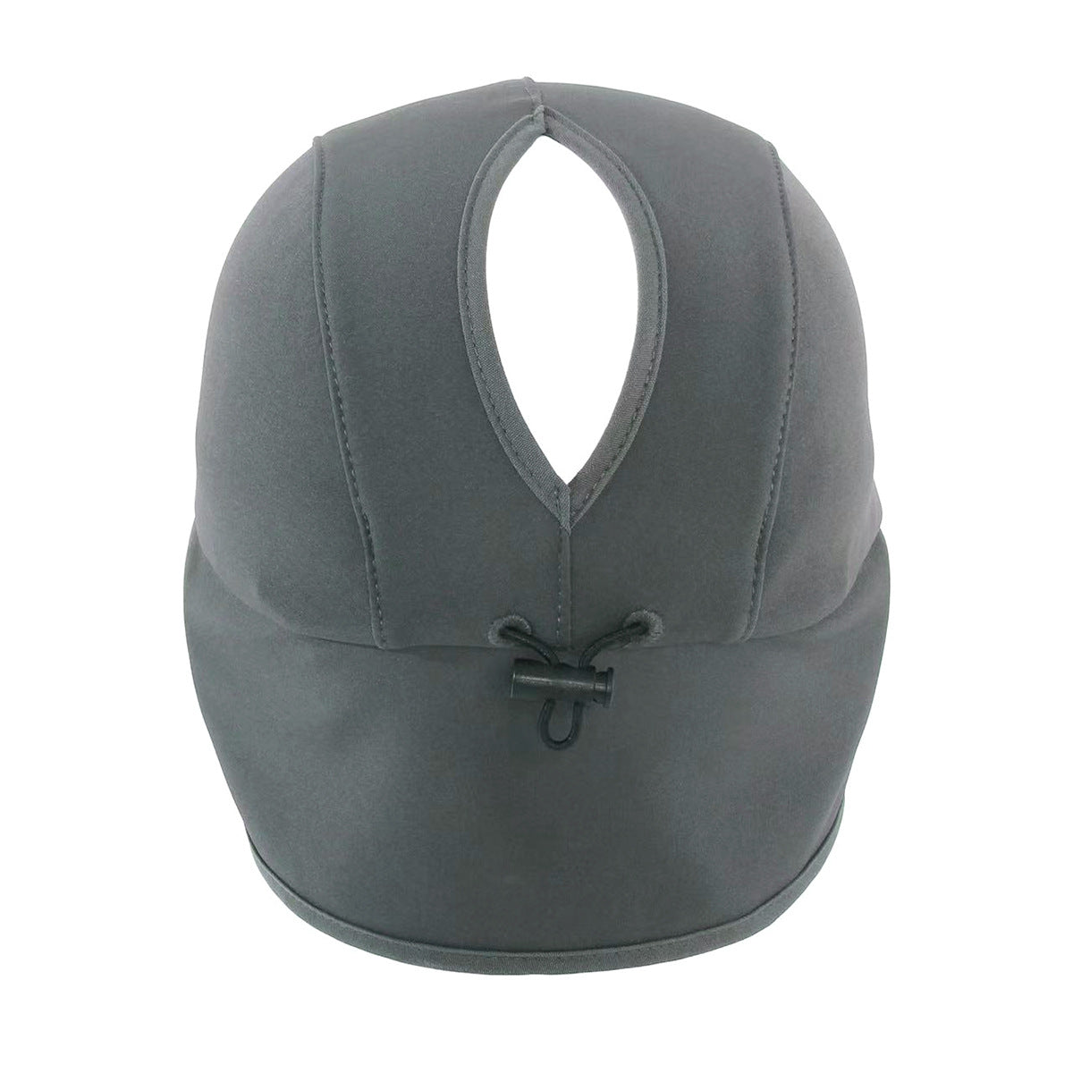 Fleece Lined Winter Earflap Hat with Ponytail Hole Windproof Thermal Baseball Cap