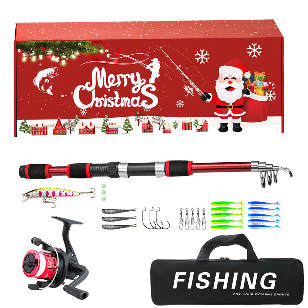 Christmas Fishing Lures Set 24Pcs Unique Lures Set for Fishing Enthusiasts Holiday Gift Box for Anglers