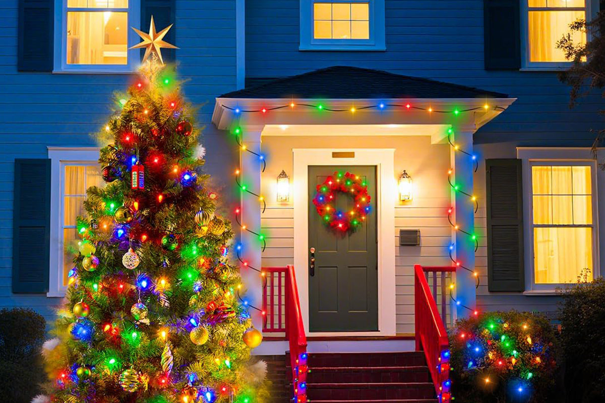 7M Solar Strawberry String Lights Waterproof Christmas Indoor Outdoor LED Holiday Decor