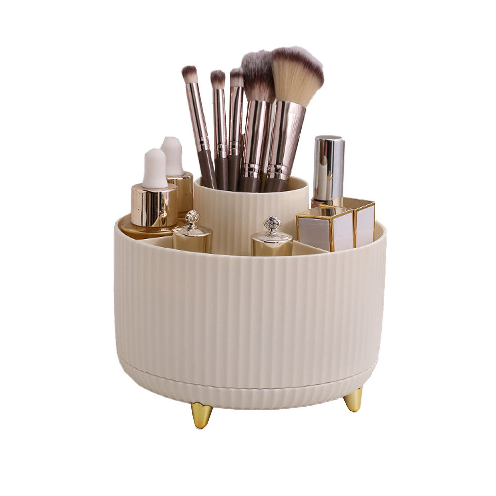 360 Degree Rotating Desk Pen Organizer with 5 Compartments
