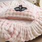 Faux Fur Fitted Sheet with Pillowcases-Pink
