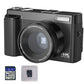 4K Digital Camera 180 Degree Flip Screen 16X Zoom 48MP Autofocus for Outdoor Photography