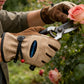 Leather Work Gloves for Men Women Gardening Construction Farm Ranch Work