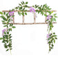 4Pcs Artificial Silk Wisteria Vine Hanging Garland 1.8 m for Home and Garden Decoration