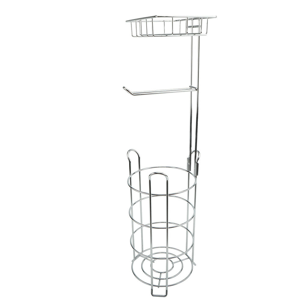 Freestanding Toilet Paper Holder with Storage Basket