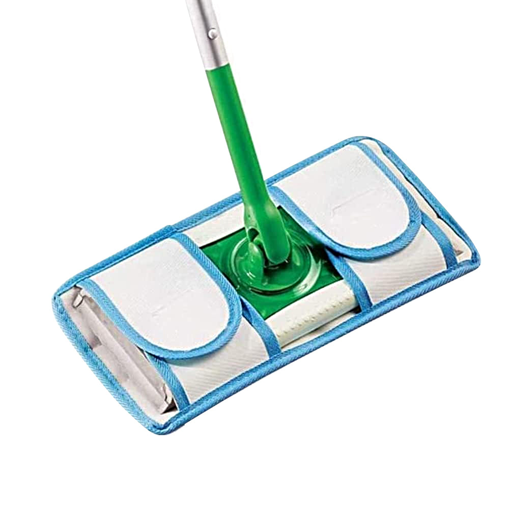 2Pcs Reusable Microfiber Mop Pad for Swiffer Wet Jet Pad Mop Thick Refills