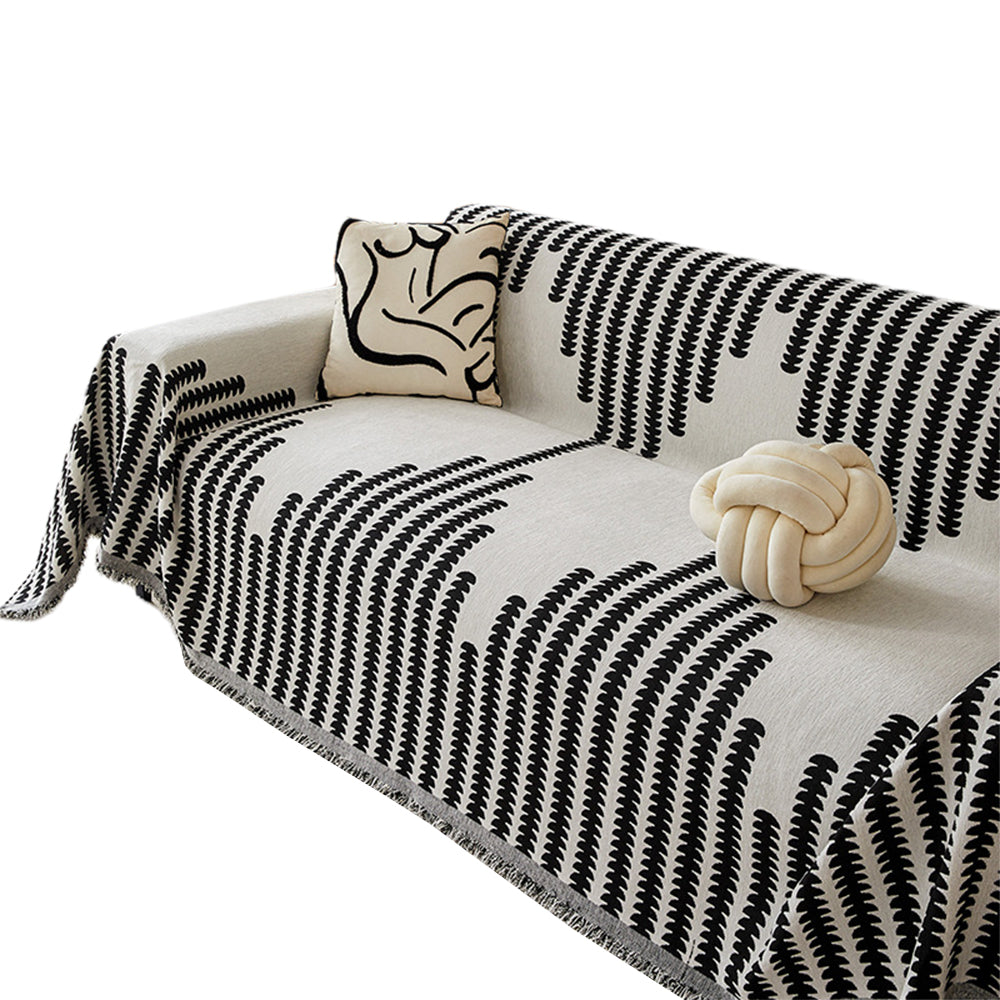 Reversible Double-Sided Minimalist Chenille Sofa Cover