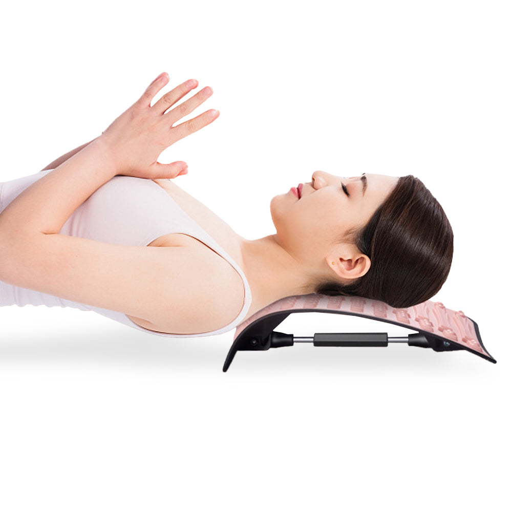 Rotating Adjustable Fitness Lumbar Pain Relief Back Stretcher