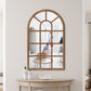 Self-adhesive Rectangular Acrylic Wall Mirror Window Sticker Decals-Arched