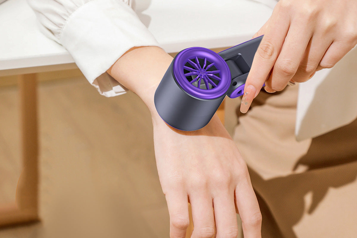 Handheld Portable Fan with Ice Cooler 100-Speed Rechargeable Handheld Fan