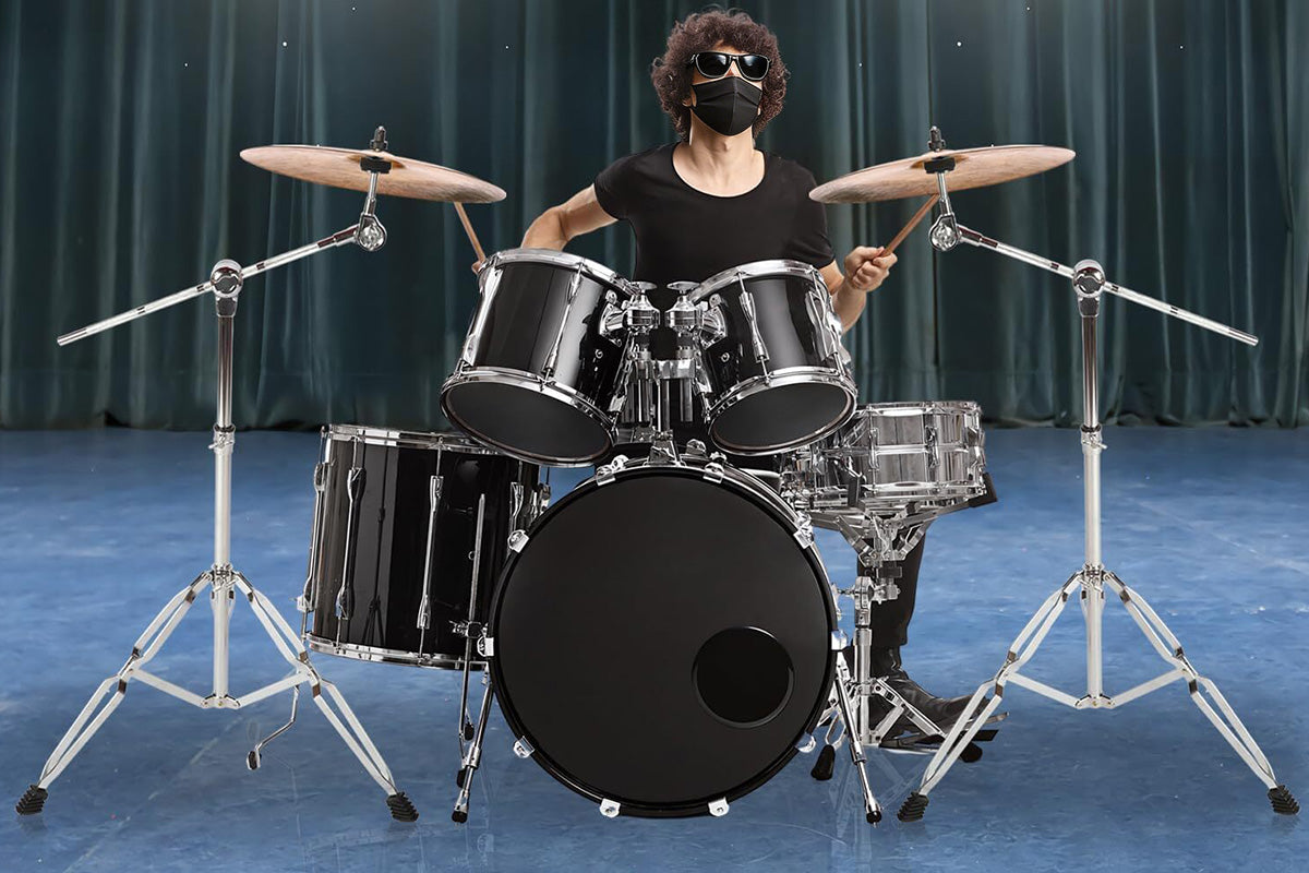 Boom Cymbal Stands with Rubber Feet for Ride and Crash Cymbal Stands