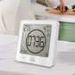 Digital Shower Clock Hygrometer Indoor Thermometer with Timer for Bathroom Kitchen