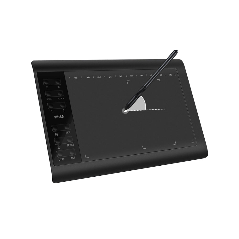 1060 Plus Digital Graphics Drawing Tablet with Stylus