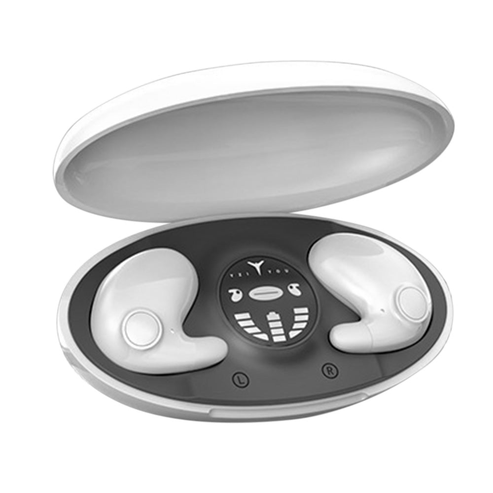Ultra Thin Invisible Earphone Bluetooth 5.3 for Side Sleeping with LED Display