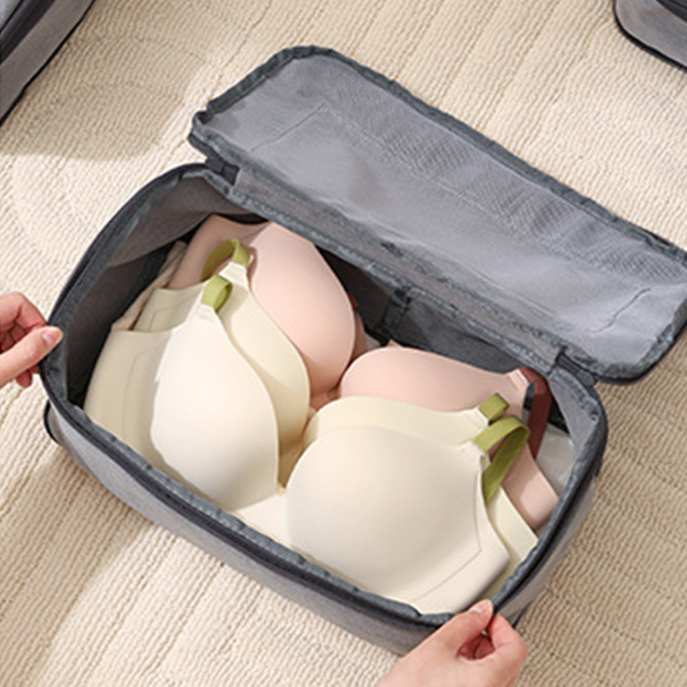 6Pcs Travel Luggage Compression Packing Cube Storage Bags
