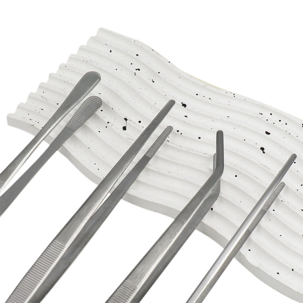 4PCS Stainless Steel BBQ Tongs Professional Food Tongs for Grilling Plating