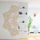 Half Mandala Flower Wall Sticker Art Decal for Living Room