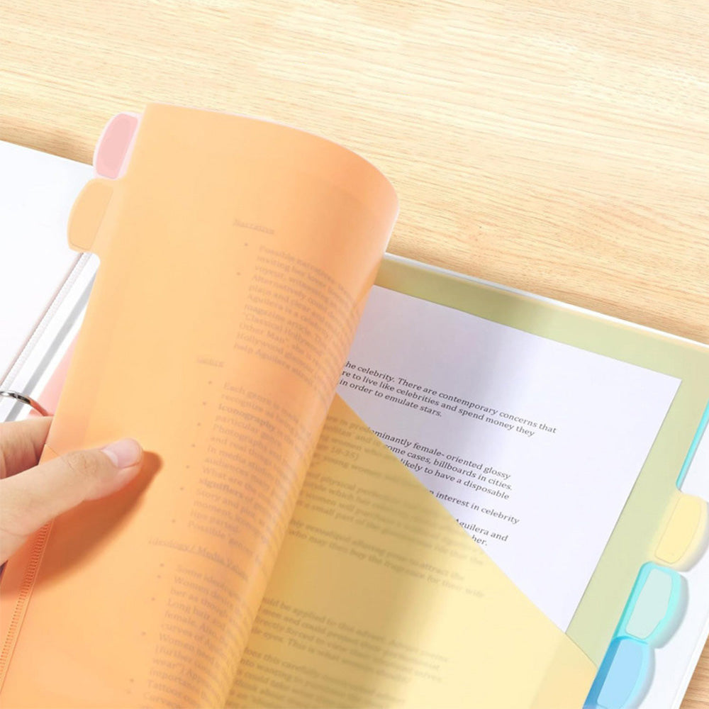 16 PCS Plastic Binder Dividers with Tabs A4 Subject Dividers for Student Teacher