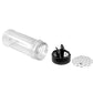 8Pcs Plastic Spice Jars with Black Shaker Lids and Stickers for Storing Spices Herbs and Seasoning Powders