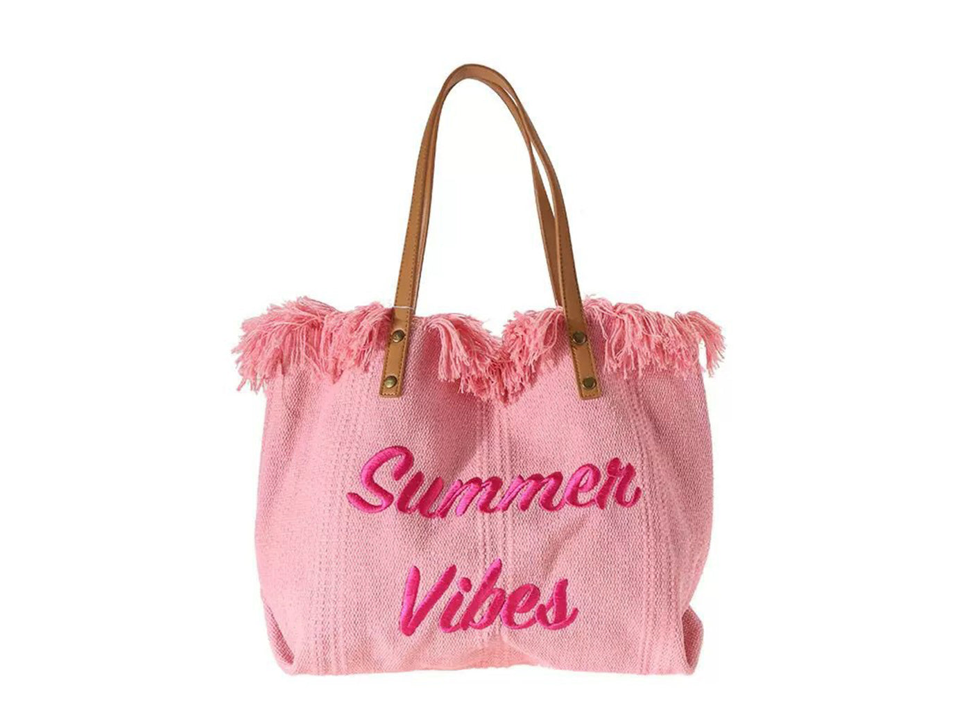 Women's Tassel Canvas Tote Bag