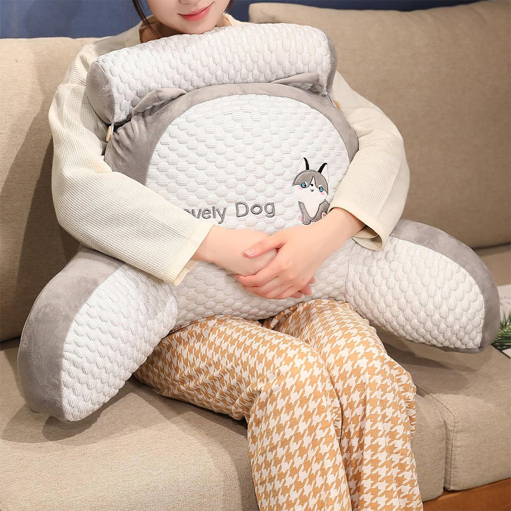 Bed Rest Pillow Neck Lumbar Support Seat Cushion with Arms