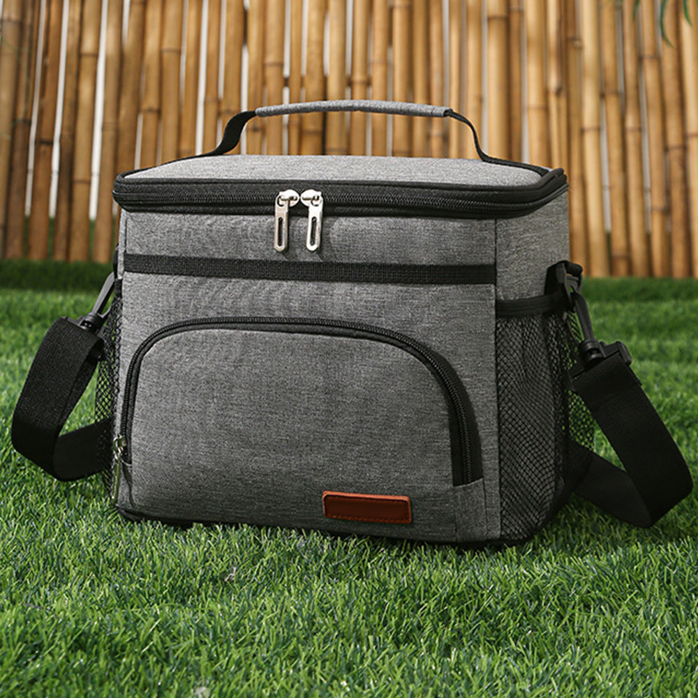 Insulated Lunch Box for Men Women Leak-Proof Cooler Lunch Bag with 4 Pockets