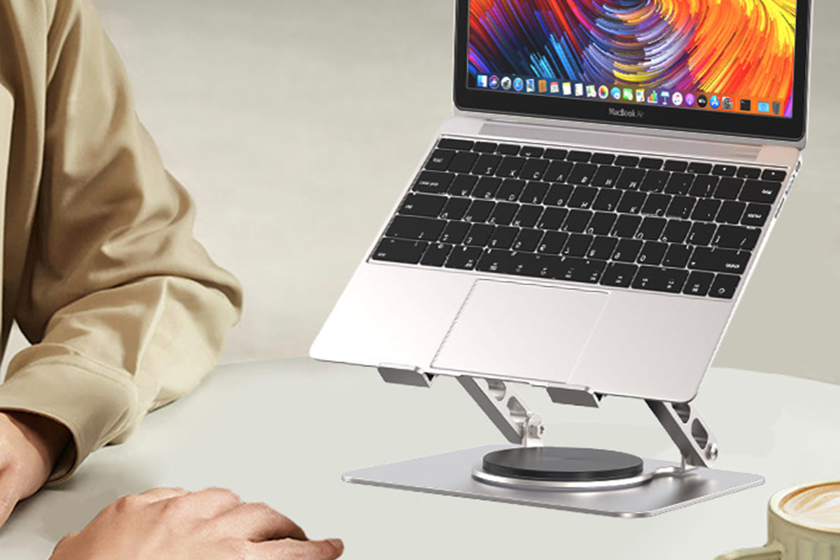 Adjustable Laptop Stand 360 Degree Rotation Foldable Desktop Holder