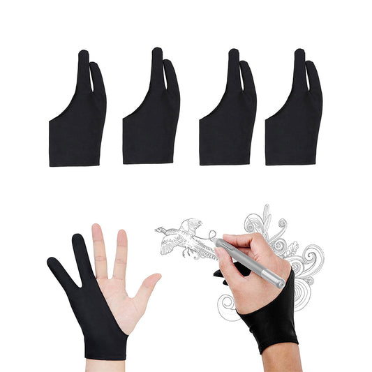 4Pcs Sketch Drawing Two Finger Glove