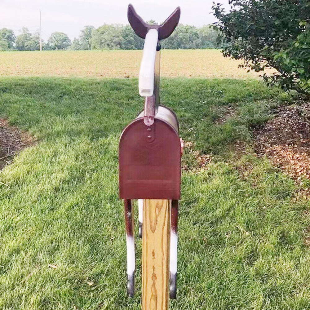 Unique Chicken Cow Horse Pig Metal Mailbox for Farm Garden Decoration