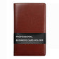 Portable Leather Business Card Holder Album 120-Slot Capacity