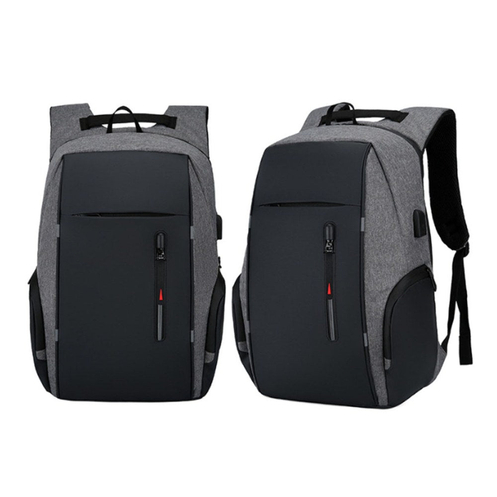Reflective Laptop Backpack with USB Charging Port Anti-thief Travel Business Backpack