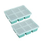 2Pcs 6-Grid Silicone Ice Cube Tray Large Square Ice Cube Mold