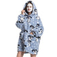 Hooded Blanket Hoodie Ultra Plush Comfy Sweatshirt Fleece-Style 1
