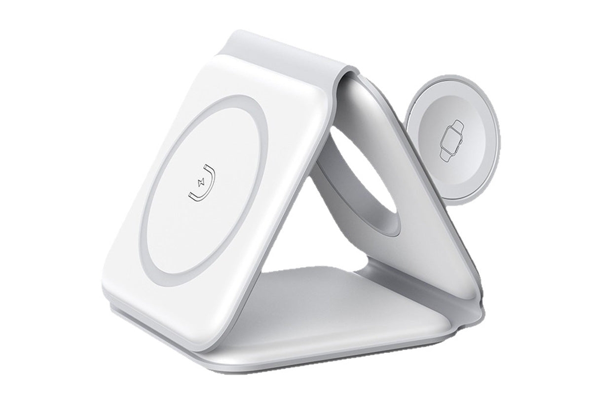3 in 1 Foldable Wireless Charging Base for iPhone 16 15 14 13 12 Pro Max Plus Apple Watch and AirPods