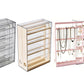 2-Tier Jewelry Organizer with Pull Out Drawer Earring Storage Box Display Case for Earrings Necklace Rings Studs