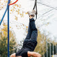 Wooden Gymnastic Rings Set Adjustable Fitness Rings for Home Workouts